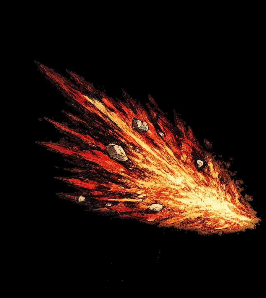 Gráfica oficial del Psycho Kilter Txapelketa: presas ardiendo como un meteorito